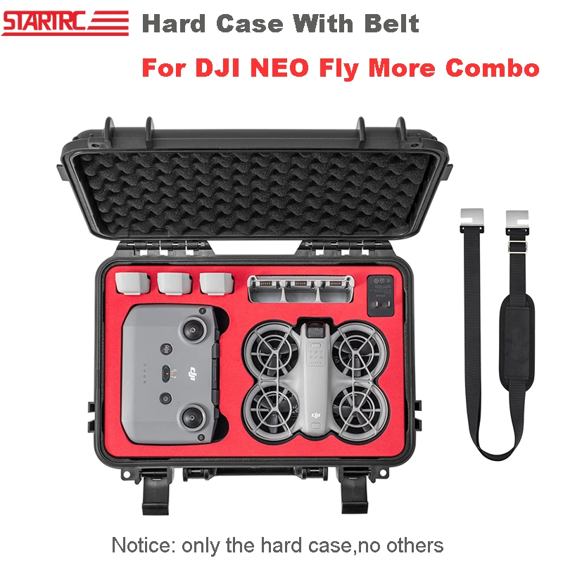 STARTR Large Capacity Case For DJI NEO Fly More Combo Drone Accessory Explosion Proof Bag Portable Waterproof Box Carrying Case