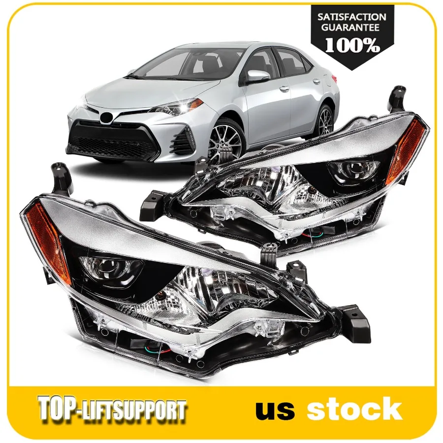 

For 2014 2015 2016 For Corolla Headlights Assembly Left+Right Pair