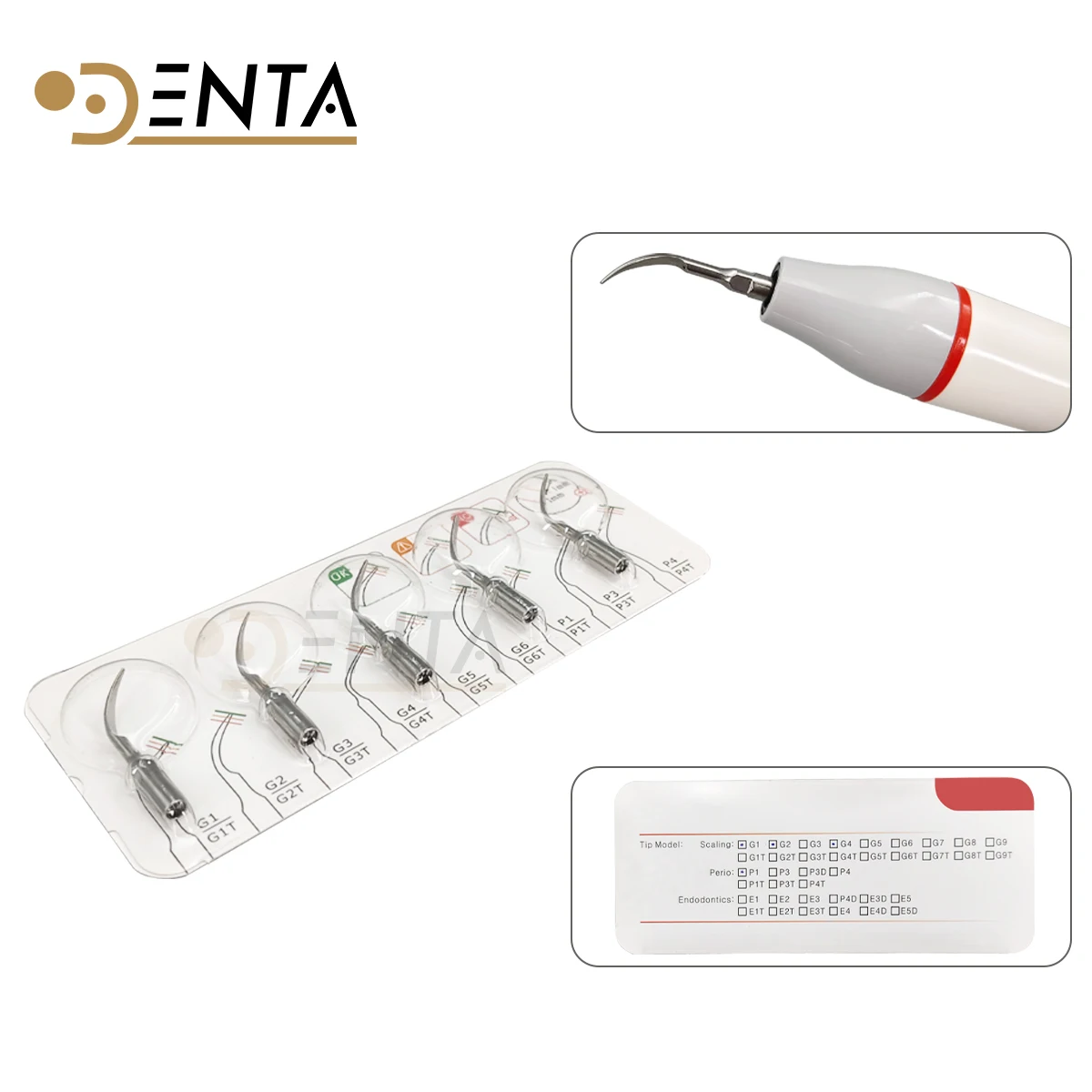 

Встроенный ультразвуковой скалер DENTA DN3 - Коробка для скалера 5 л + наконечник, подходящий для инструментов для стоматологических деталей EMS WOODPECKER UDS SATELEC DT