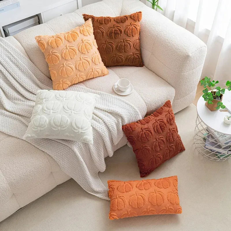 Halloween Pumpkin Covers for Sofa Cushions Autumn Pumpkin Decoration Pillowcase Halloween Rectangular Pillowcase 50x70