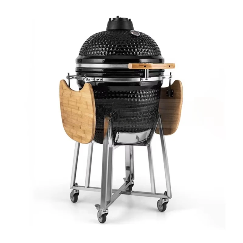 

Outdoor Barbecue Oven BBQ Charcoal Fumigation Oven Circular Ceramic Stew Oven American Outdoor Pizza Charcoal Oven