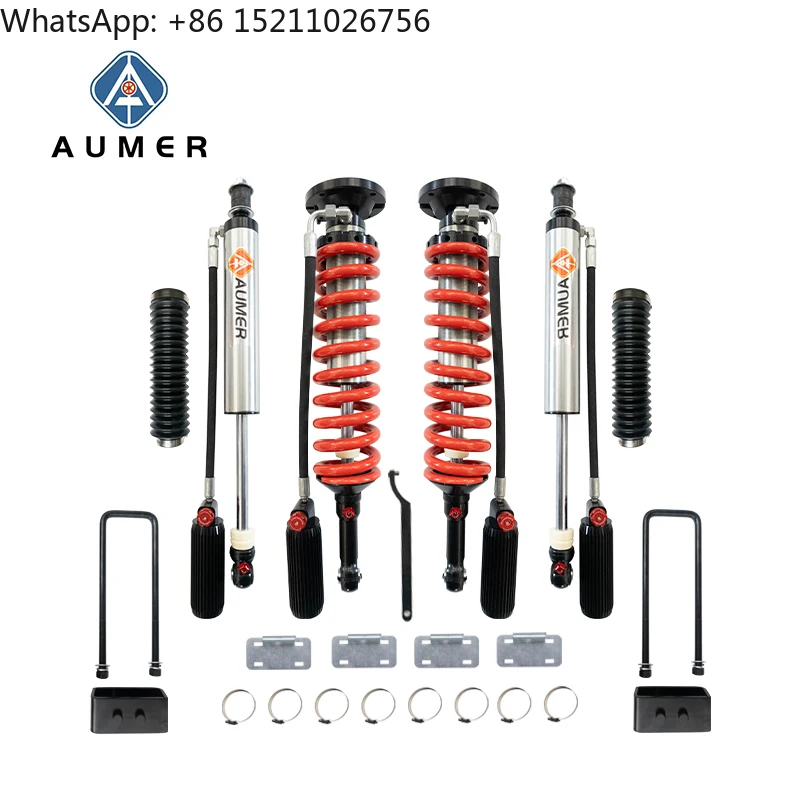 Aumer Compression and Rebound Damping Force Adjustable Suspension Lift Kit 4x4 Shock Absorber for Toyota 2006-2021 2022+ Tundra