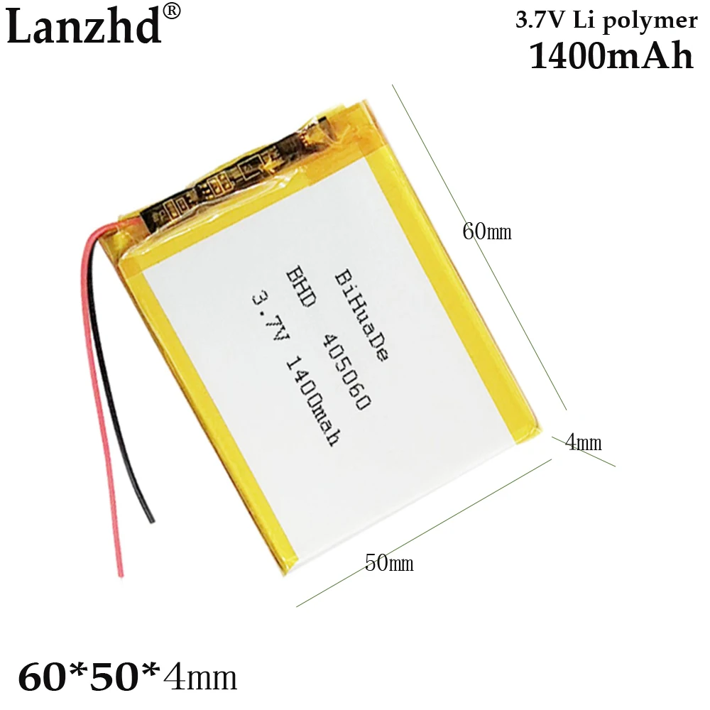 

3.7v battery For Beauty instrument Foot grinding device Intelligent lock Bluetooth speaker positioning instrument 405060 1400mAh