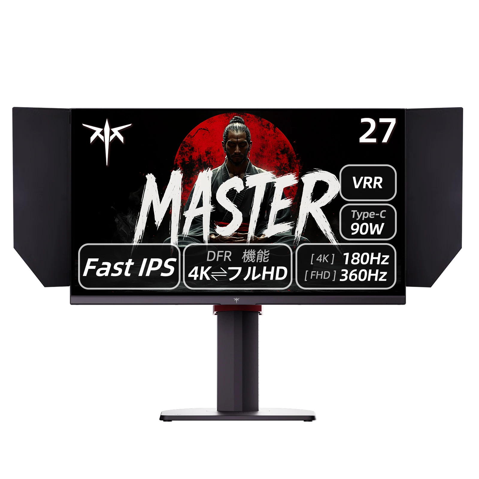 �y�Z�[�����zKEY TO COMBAT 27�C���` 4K UHD�Q�[�~���O���j�^�[ FAST IPS 4K@160Hz /FHD@320Hz�f���A�����[�h 1ms 400cd/m2 HDMI2.1*2 DP1.4*1 90W Type-C*1 �O��`���g ���E�X���x�� �������� �c��] H27P8