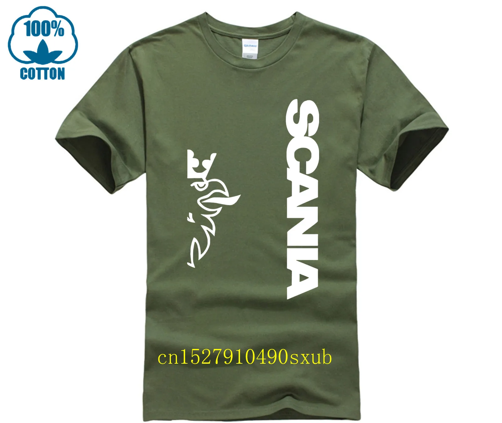 Casual Cute Scania Funny T Shirt Men Cotton 2023 Tshirt Large Fit Pop T-Shirt Men Brand