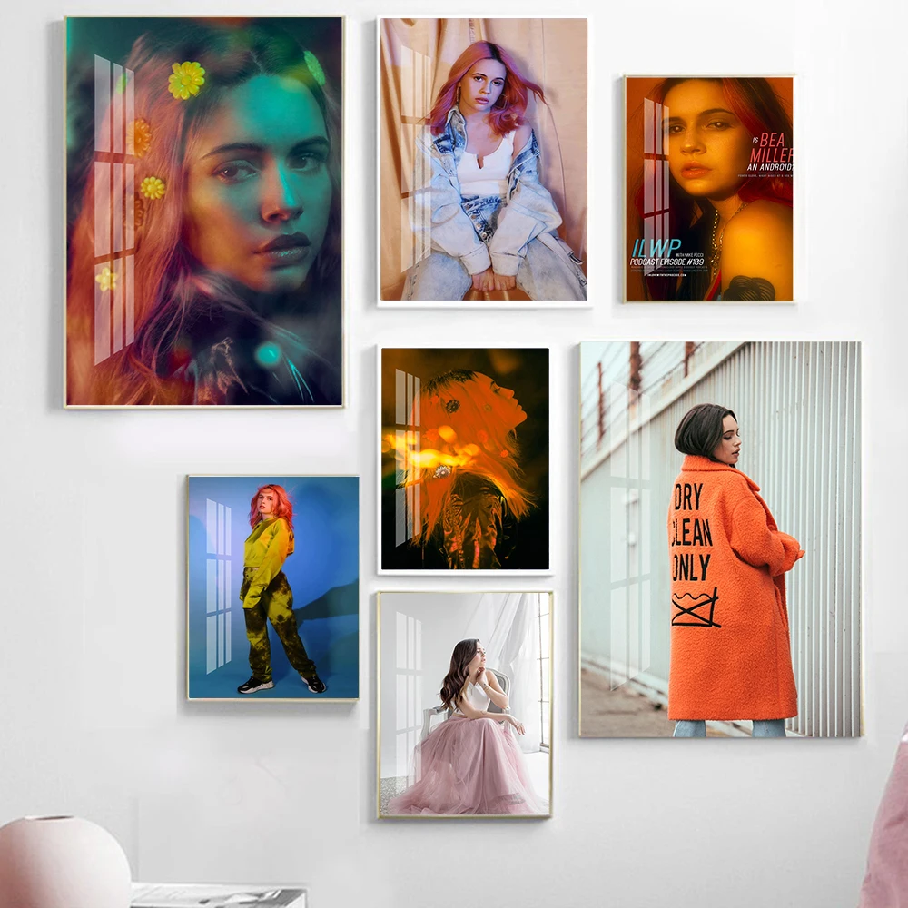 

Bea Miller Star Photo Print Art Poster Actress Modern Fashion Wall Stickers Living Room Home Decor Music Singer Canvas Painting