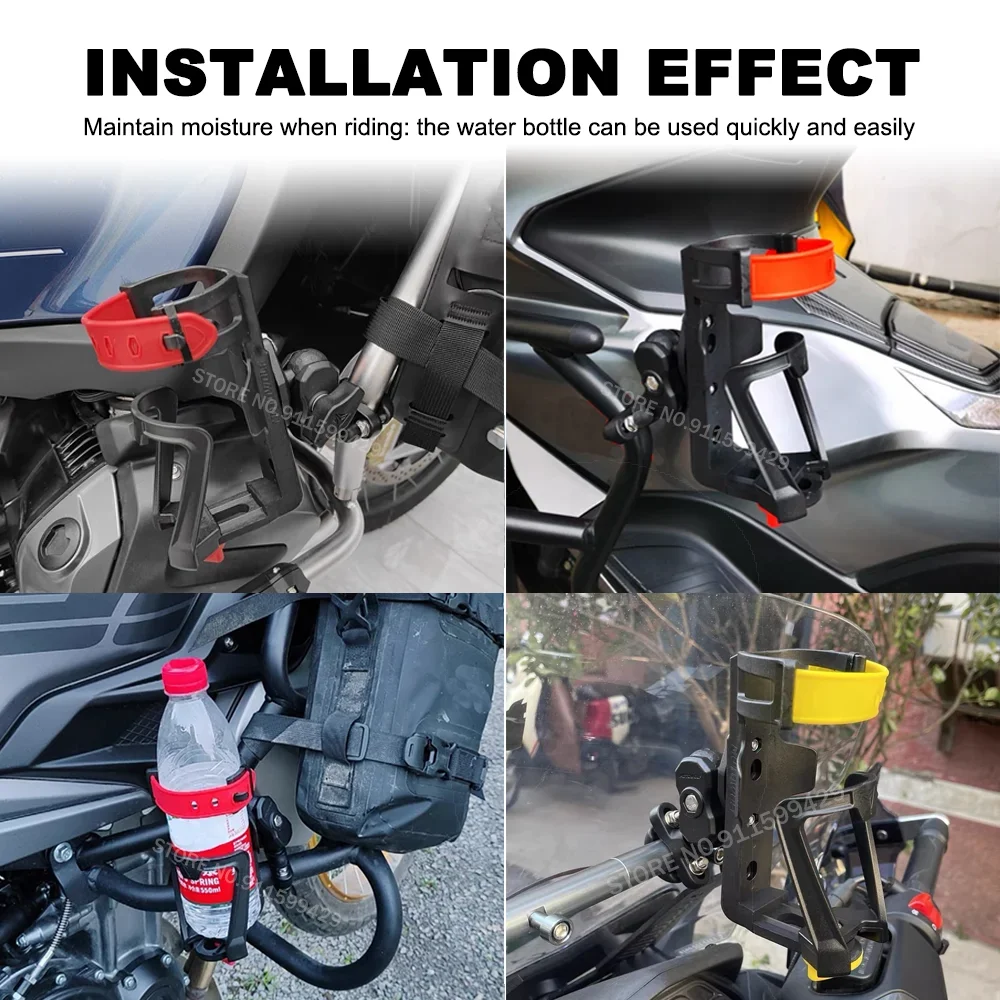 Universal Water Bottle Holder Motorcycle For BMW For Honda Drink Cup Bracket Riding Outdoor Storage Rack Bicycle Bottle Holders