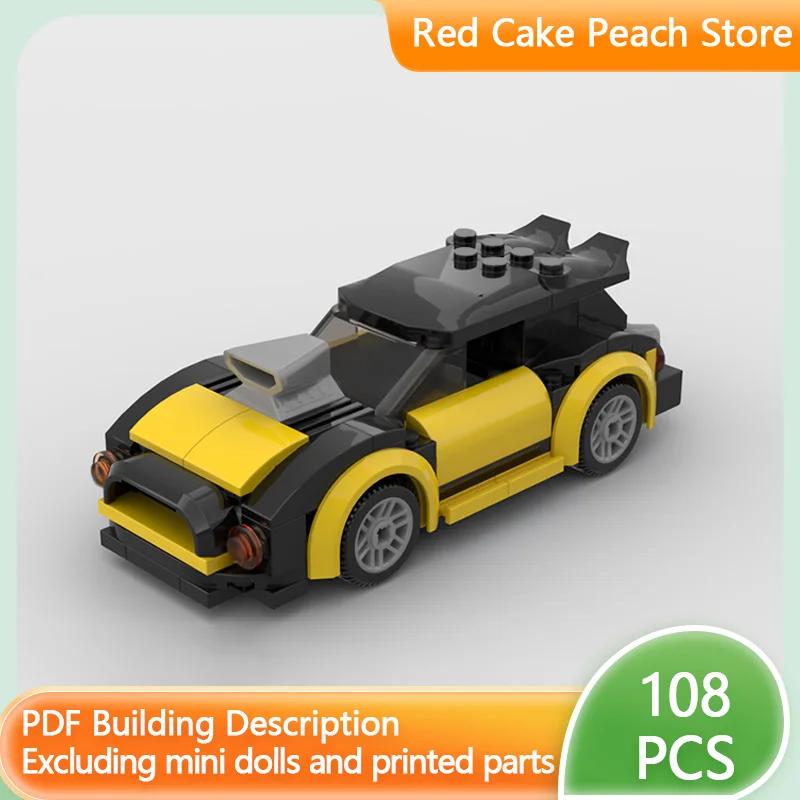 سرعة سباق السيارات نموذج MOC قوالب بناء عالية الأداء رالي سباق وحدات التكنولوجيا الأطفال هدايا العيد تجميع اللعب