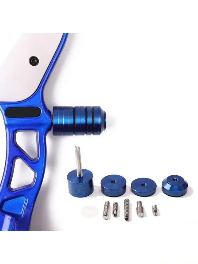 31BE Recurve Bows Stabilizer Stainless Steel Vibration Dampener Balance Rod Weight Block for Precisions Shootings