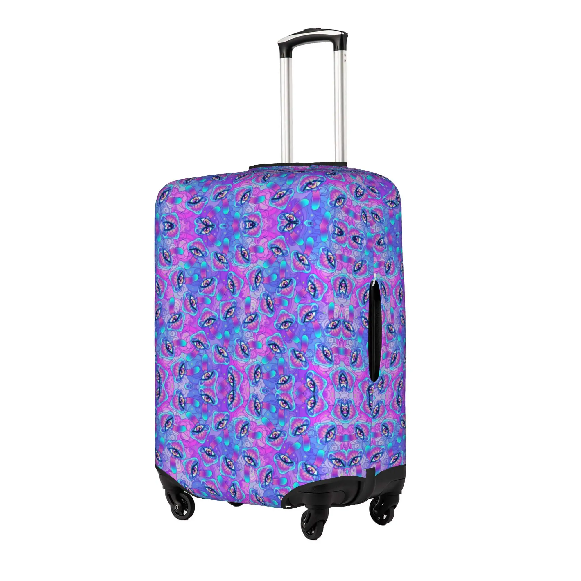 Psychedelic Magic Mushrooms Suitcase Cover Washable  Travel Luggage Covers for 18-32 inch