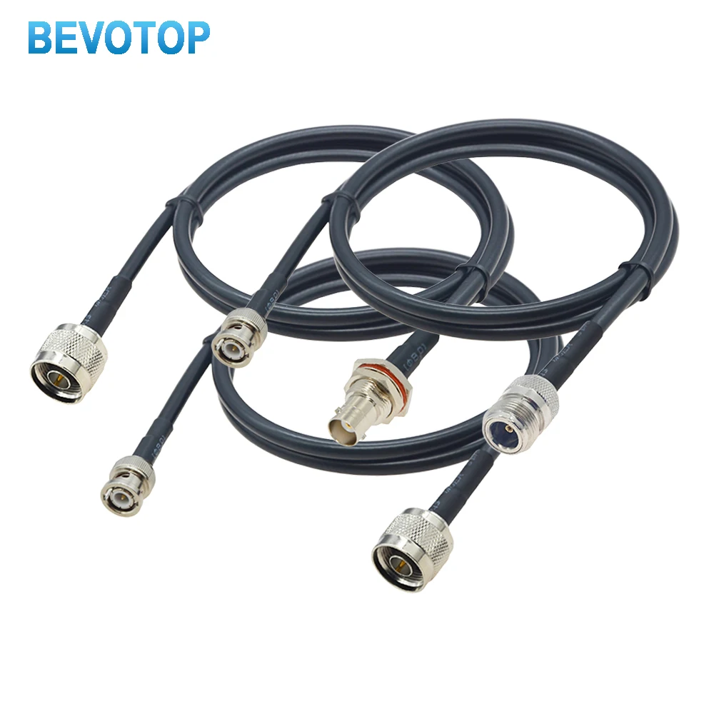 LMR240 50-4 Coaxial Cable BNC Male to N Type Male/Female Connector Pigtail Low Loss 50 Ohm RF Extension Jumper Cord