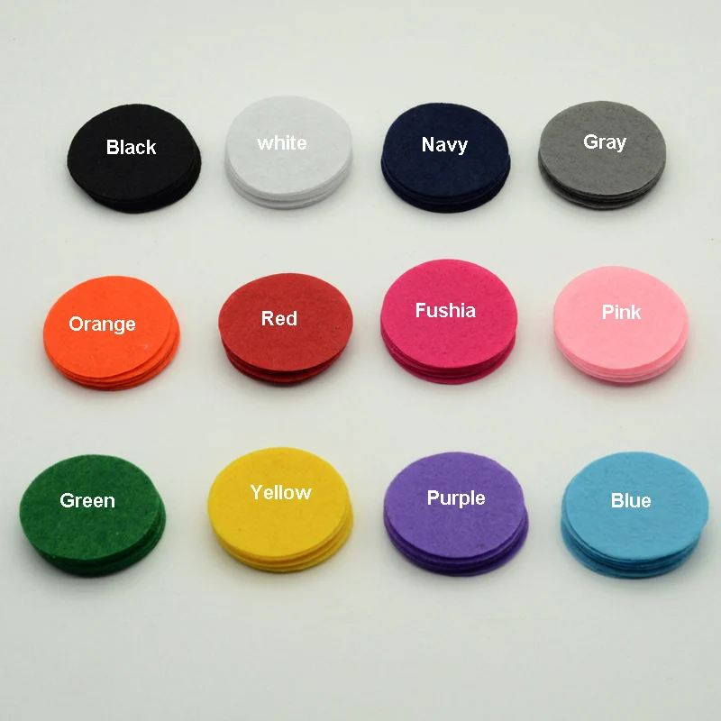 400PCS 4cm 4.5cm 5cm Colorful Round Felt Pads Patches for DIY Flower Hair Accessories Non-woven Circles Spacers Applique