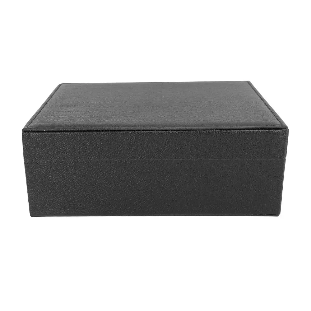 

Jewelry Display Double Layer Jewelry Box Ornaments Case Storage PU Leather Displays Box Earring Holder Double Storage