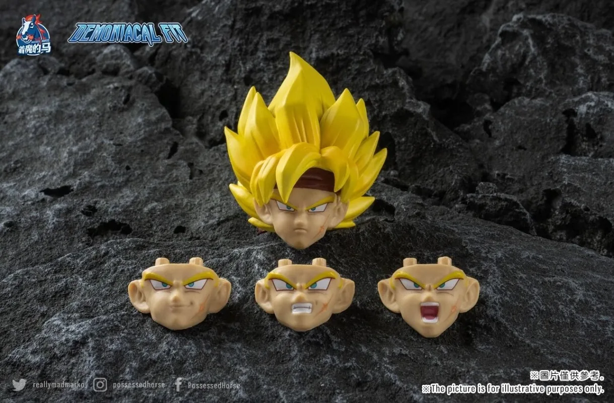 The Beloved Horse، The Demonic Deed، Dragon Ball، SHF، حزمة ملحقات نحت رأس Badak Super Sai، لعبة معاد طباعتها