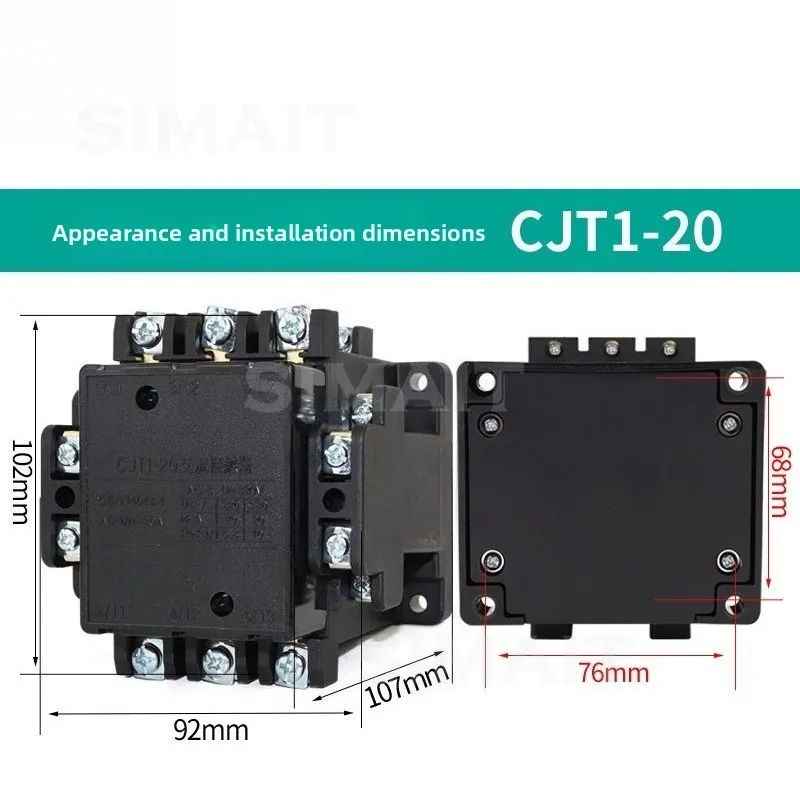 CJT1-20 AC Contactor CDC10-20A 220V 380V 110V 127V 36V