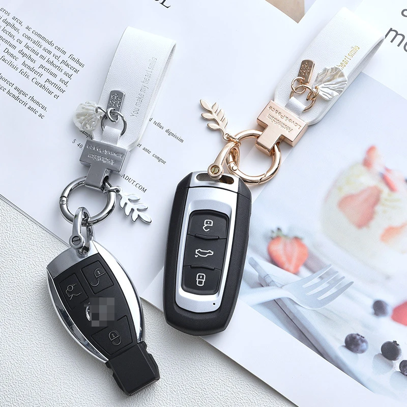 Fashion Light Luxury French Car Key Chain Small Fragrance Pendant Delicate Pendant Women