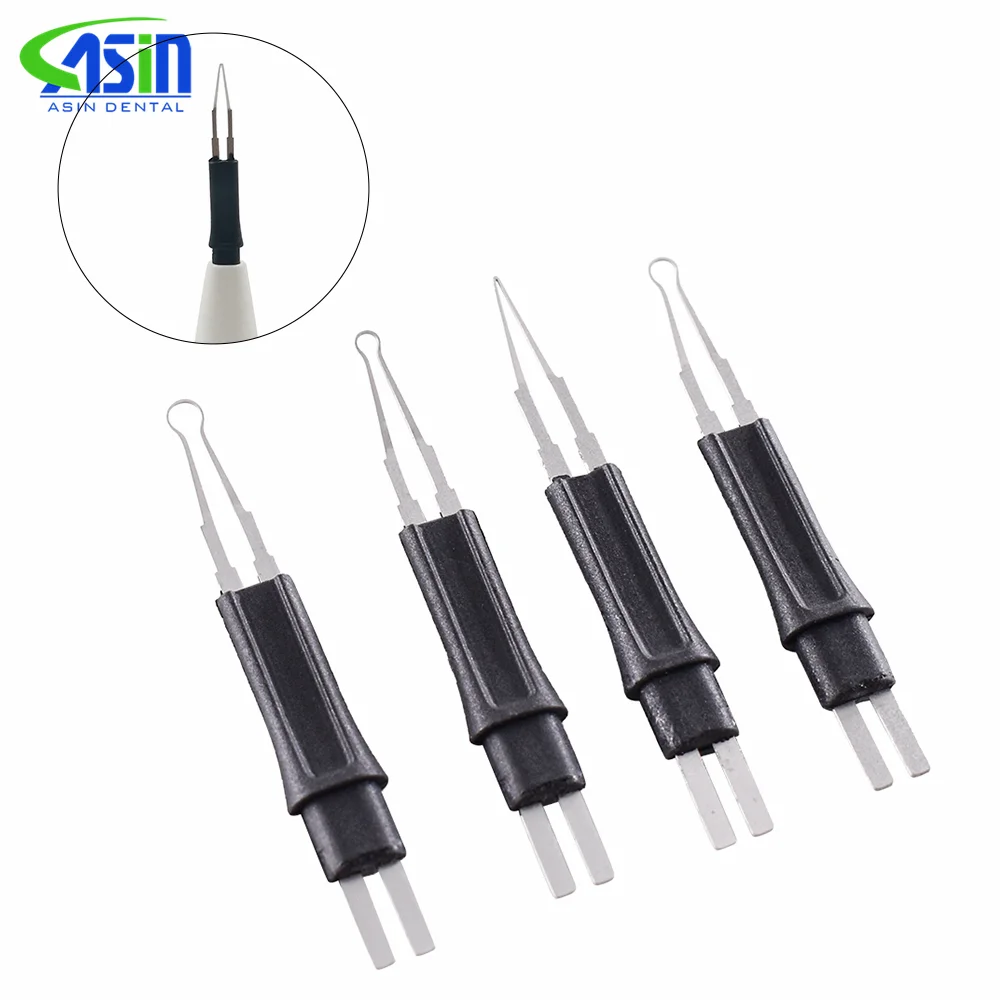 4 pcs/pack Dental Heated Gutta Cutter Tips for Gutta Percha Point Heating Cutter Tooth Gum