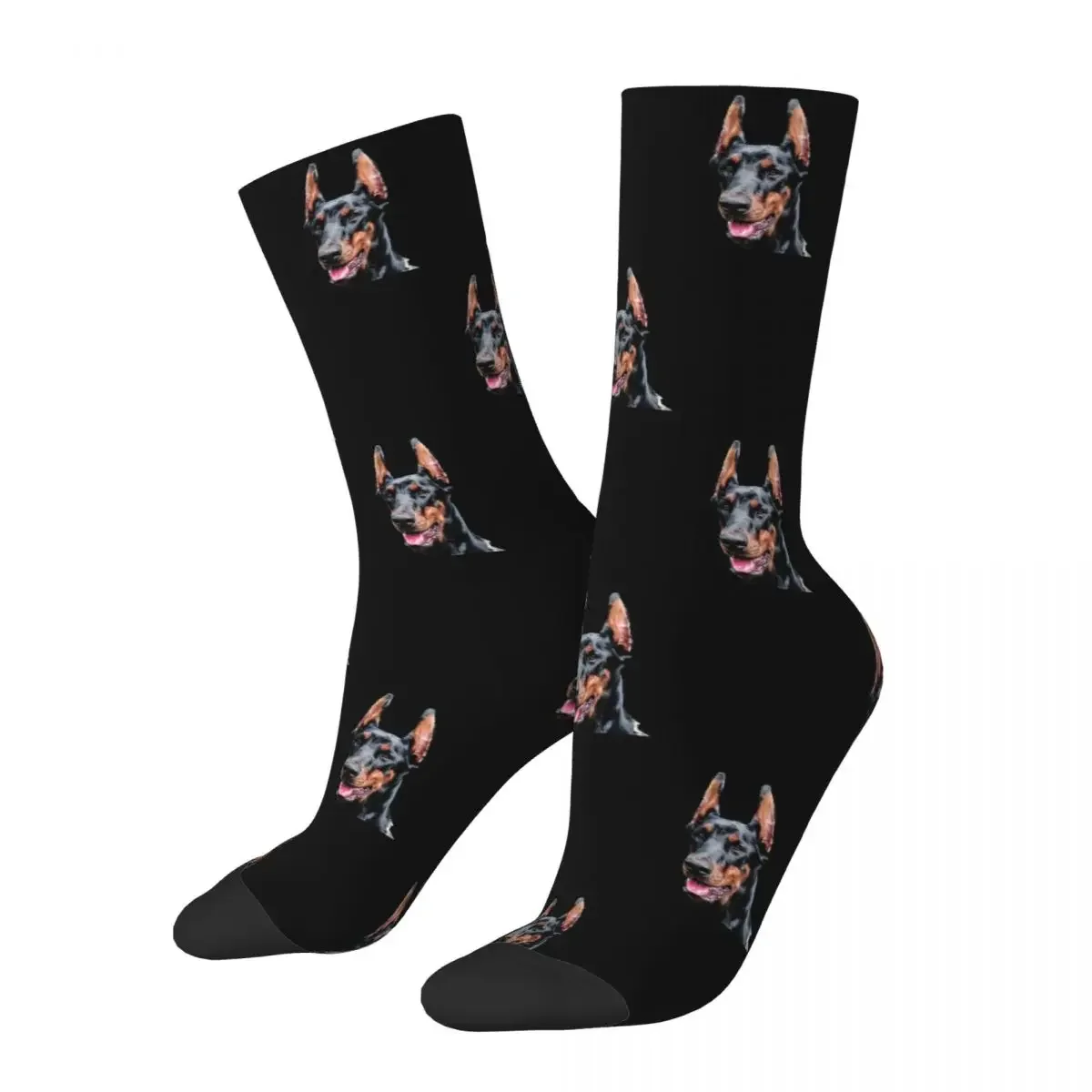 Doberman Socks Harajuku Super Soft Stockings All Season Long Socks Accessories for Unisex Gifts