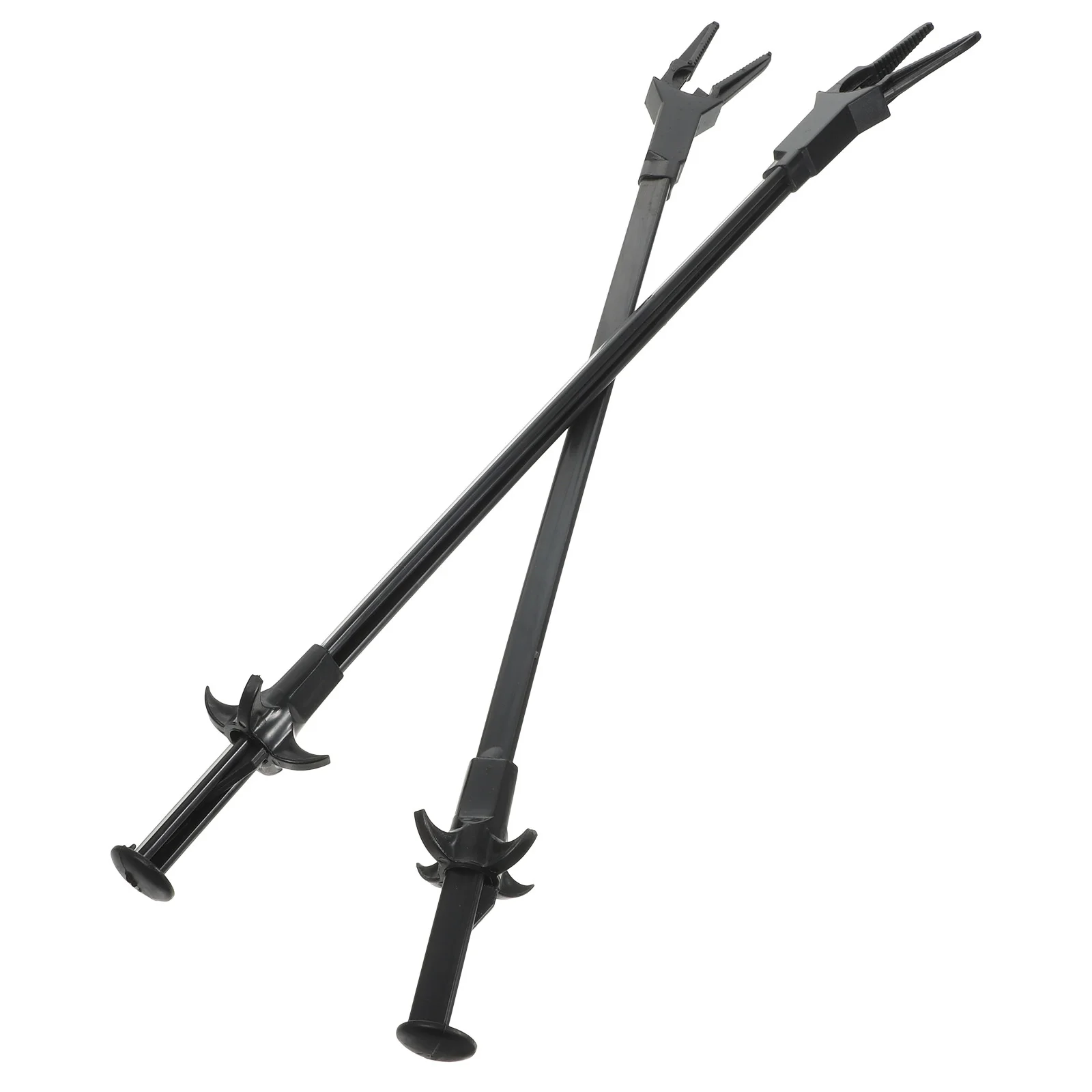 Pinzas de algas acuáticas, mango largo antideslizante negro para herramienta de limpieza de acuario, mantenimiento de tanques de peces, Clip para plantas acuáticas, 2 uds.