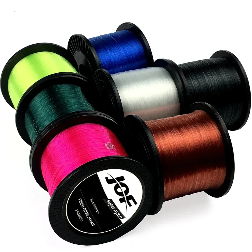 JOF Super Strong 1000m Nylon Fishing Line 3.4-28.6LB Japan Monofilament Line Fishing Accessories For Carp Sea 0.14MM-0.5MM