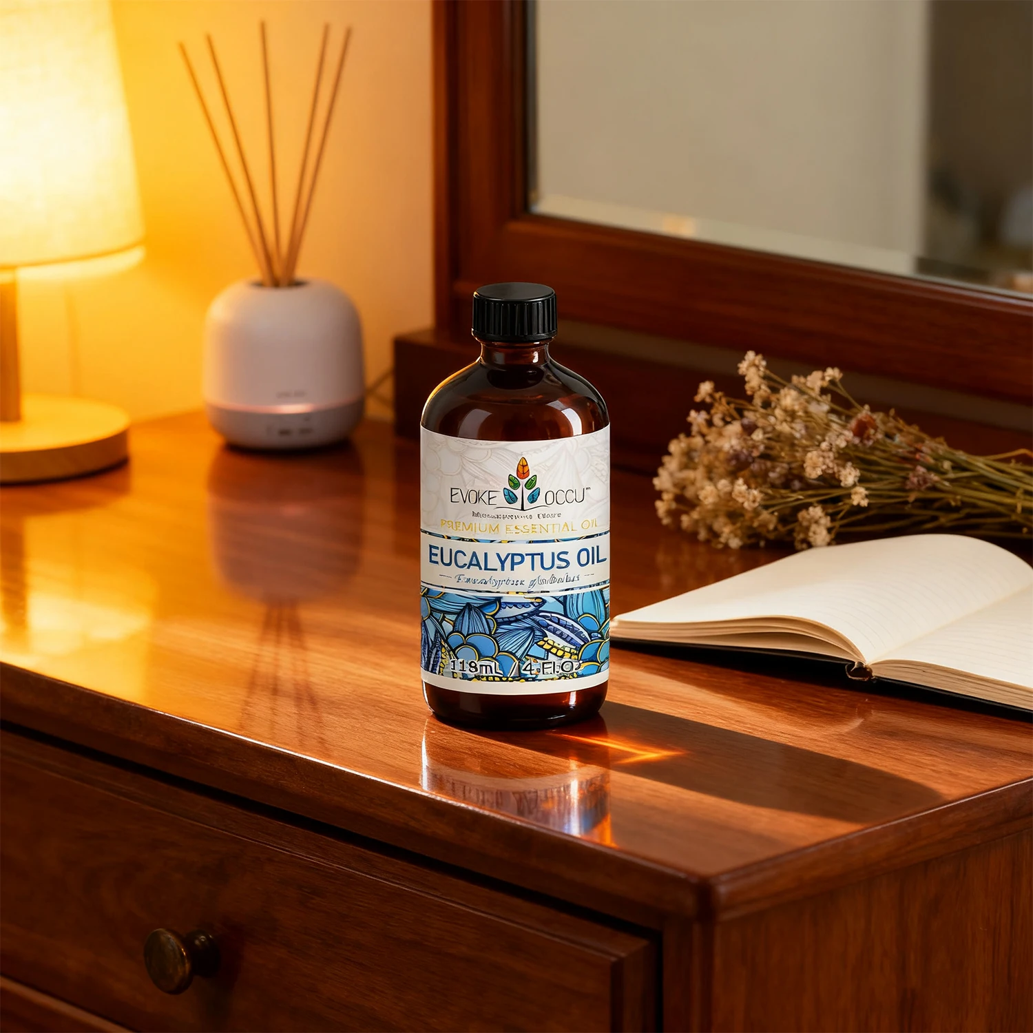 

EVOKE OCCU Eucalyptus Essential Oil 118ML Aromatherapy for Relaxation Massage Bath Body Skin Care Peppermint Vetiver Best Price