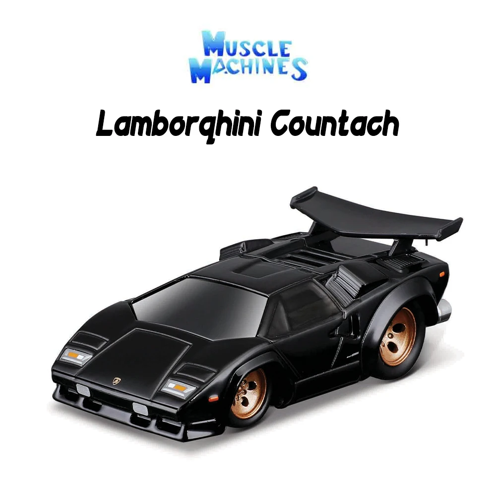 Maisto 1:64 Lamborghini Countach 1965 Chevrolet Chevelle classic static car alloy die-casting car model collection gift toy