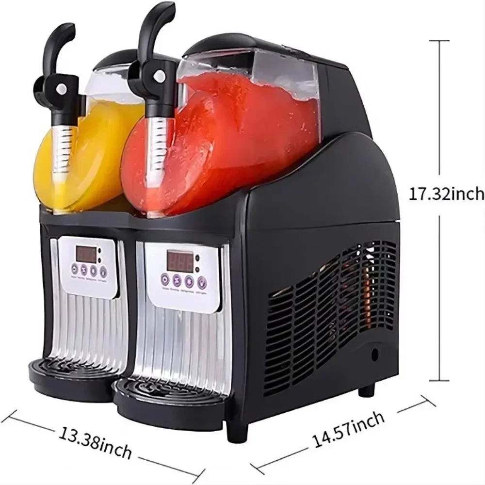 

JTKX-02 Desktop Double Can Margarita Daiquiri Mini Snow Machine Party Home