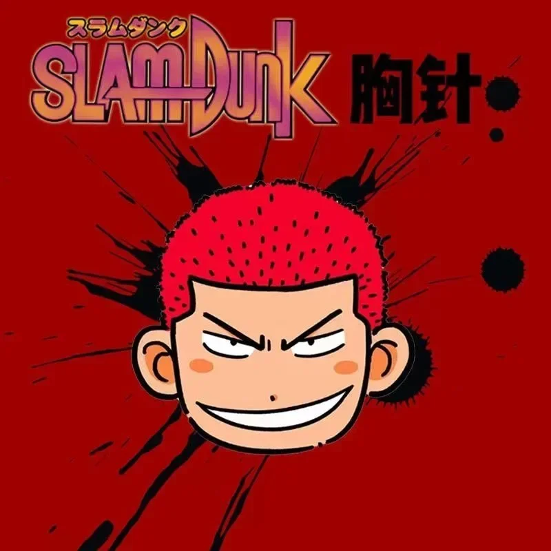 جديد سلام دنك شوبي خمسة نمور Hanamichi Sakuragi Kaede Rukawa أنيمي الكرتون بروش حقيبة مدرسية قلادة شارة بدبوس مجوهرات هدية