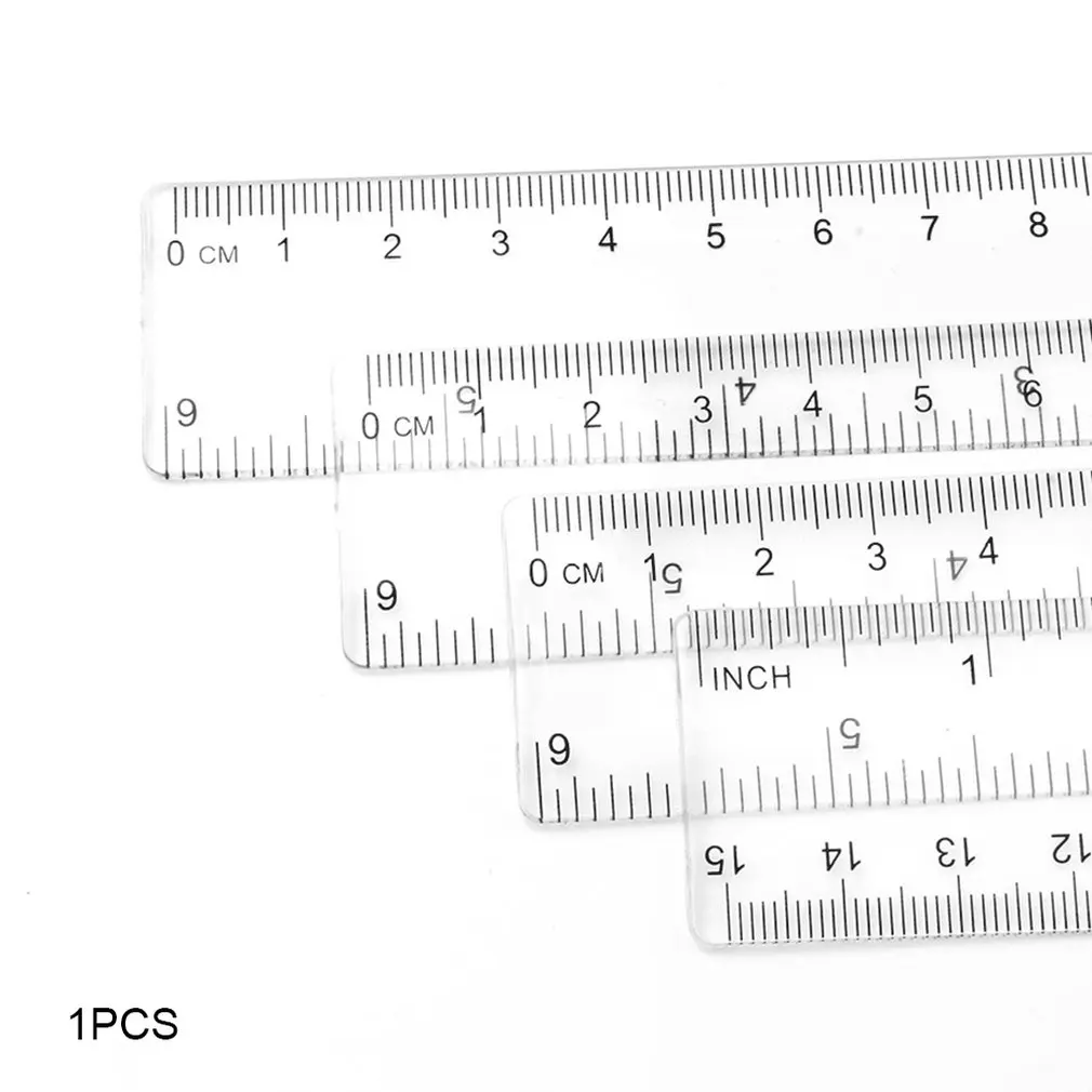 2024 New 15Cm/20Cm/30Cm Plastic Ruler Advertising Ruler Transparent Student Ruler Student Ruler Measurement Tool Fast shipping