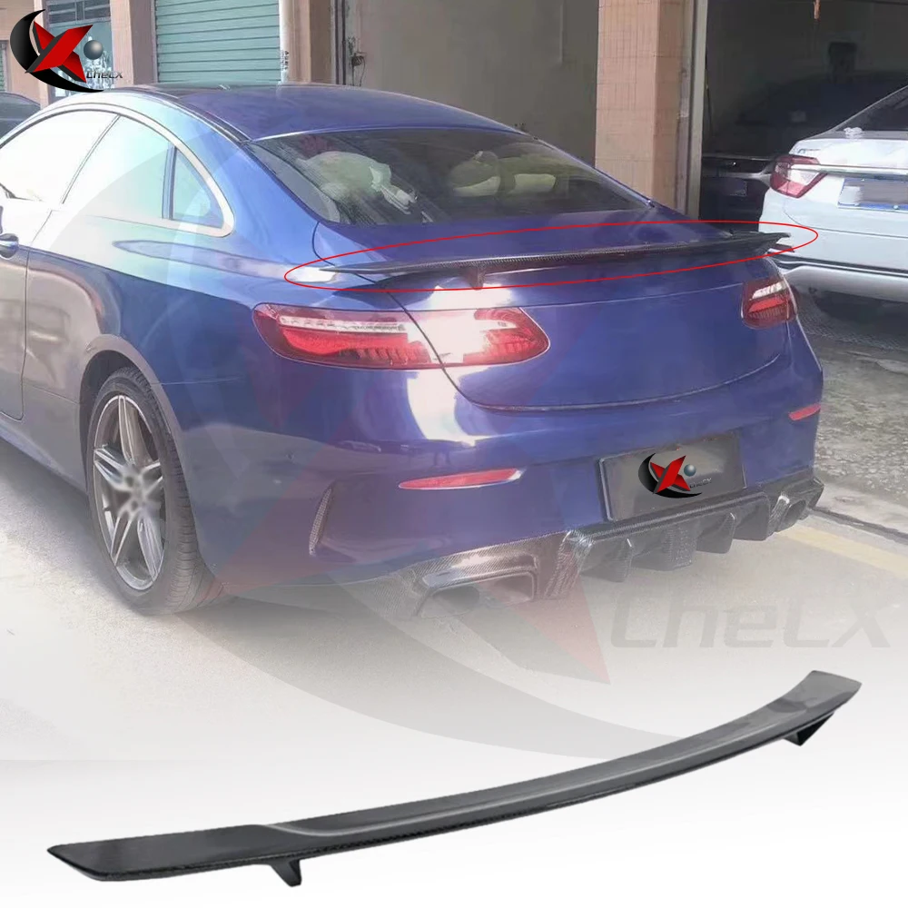 For Mercedes Benz W238 E-Class AMG E63 E53 2-Door Hardtop Coupe 2016-2022 High Quality Fiberglass Material RT Style Rear Spoiler