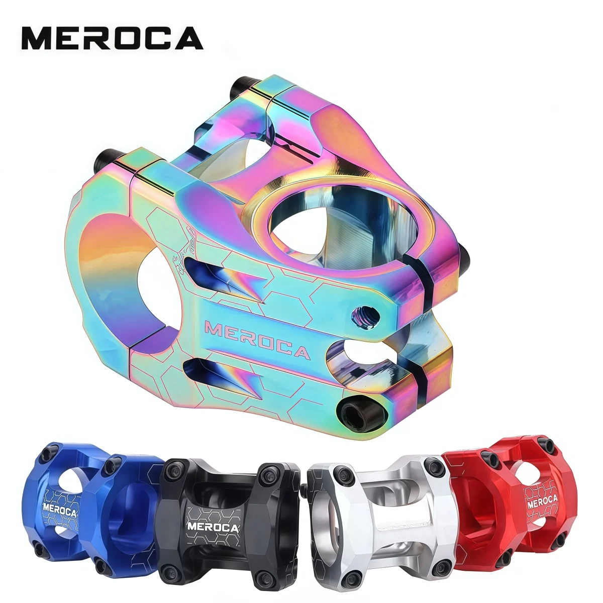 SUNTNUR 35 MM Short Bike Stem 31.8 MM - 6061 Aluminum CNC Lightweight 129 g ( Black / Red / Blue / Titanium / Rainbow )