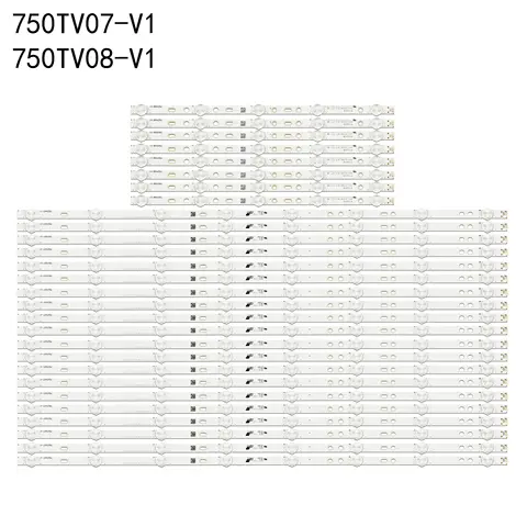 새로운 28 개/키트 LED 스트립 소니 75 TV KDL 75W850C KDL 75W855C S750HF59 750TV07 V1 750TV08 V1 CX 75S01E02 KDL-75W850C 75W809C