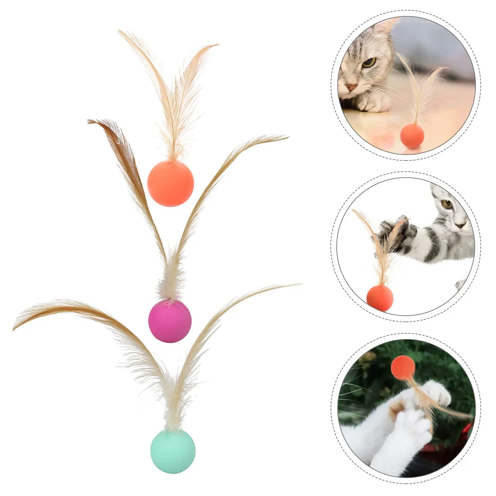 

9Pcs Elastic Ball Pet Teasers Durable Material for Active Pets Indoor Kitten Chasing Playtime Interactive Fun Cat Playing Toy