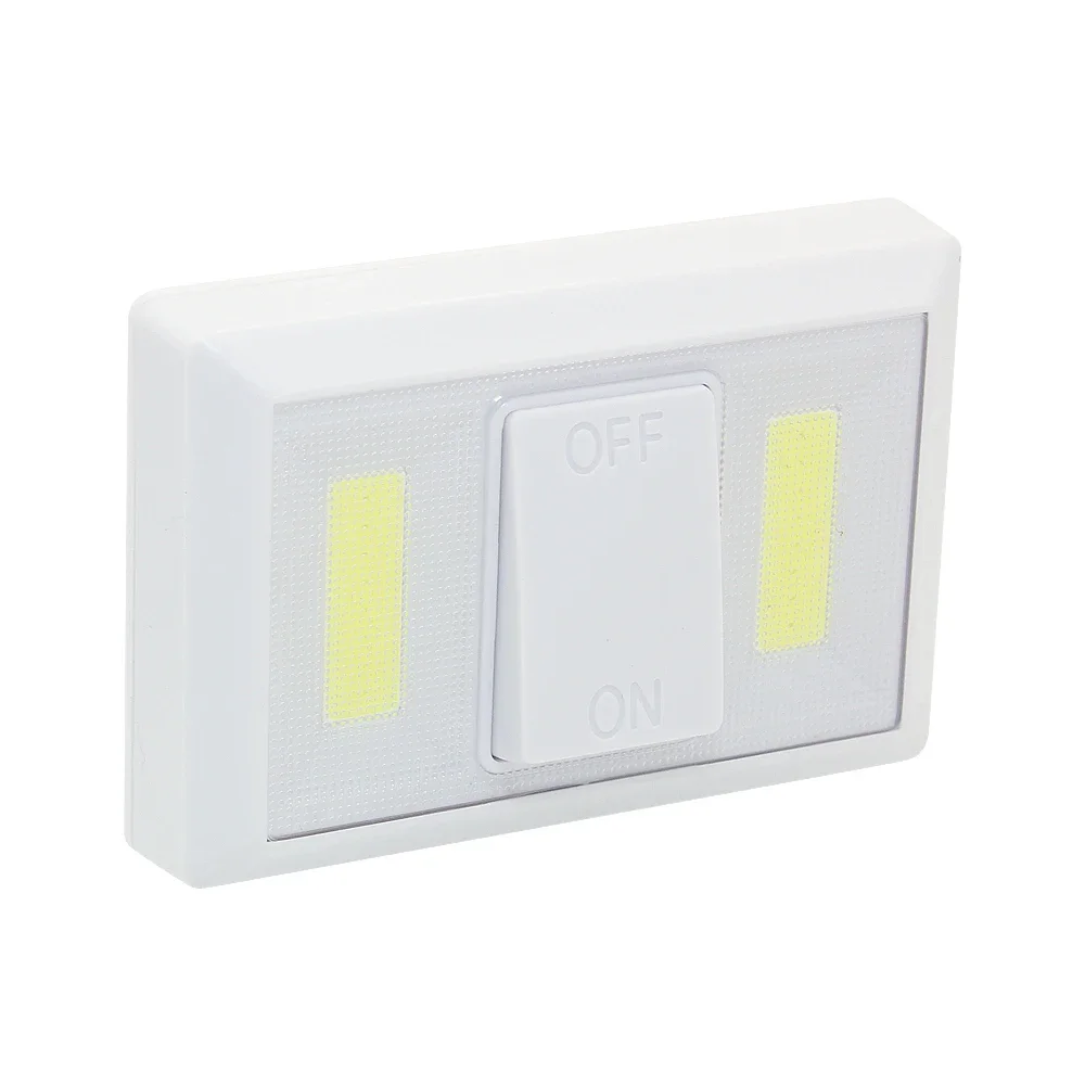 

1pcs Magnetic Ultra Bright Mini COB LED Wall Light Switch Night Light White Lamp Cordless for Home Garage Closet Bedroom