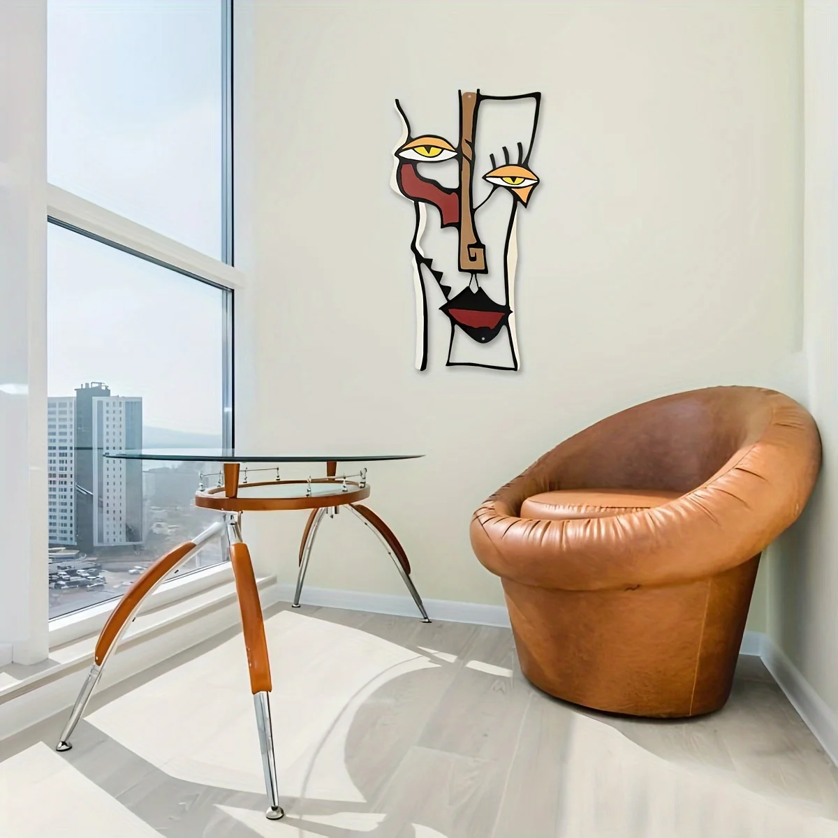 Colorful Picasso Wall Metal Wall Decor, Colorful Picasso Wall Home Sign, Farmhouse Bedroom Wall Decor, Living Room Office
