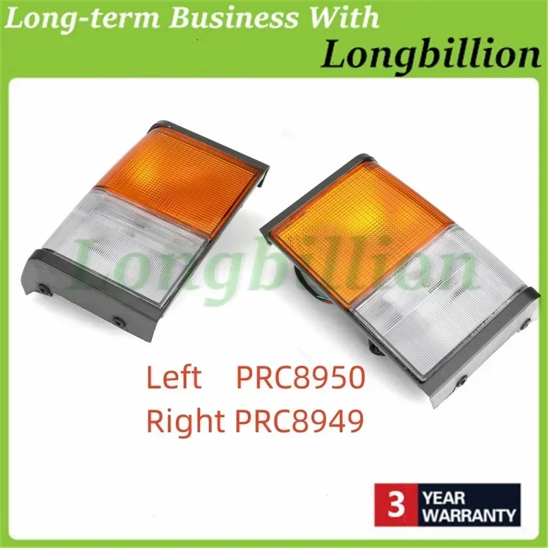 1Pair Front Classic Indicator Side Corner Flasher Turn Signal Light Lamp Square for Land Rover Range Rover PRC8950 PRC8949