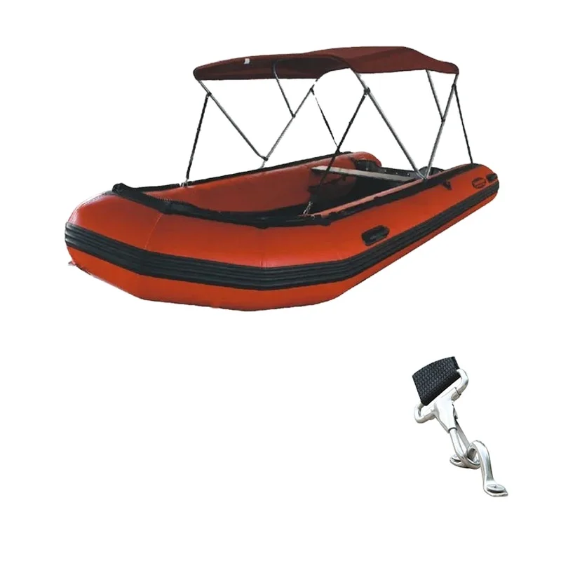 

3 Bow Boat Bimini Top Sunshade Inflatable Rubber Fishing Fabric Boat Cover
