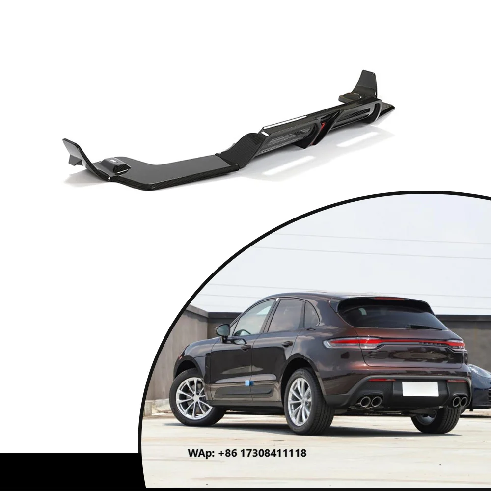 

2022 Carbon Fiber Rear Bumper Diffuser for Macan