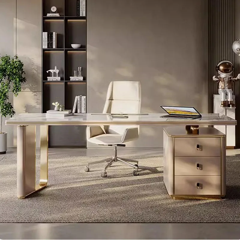 Small Study Executive Desk Storage Bedroom Workstation Balcony Desk Stand School Scrivanie Per Computer Nordic Furniture