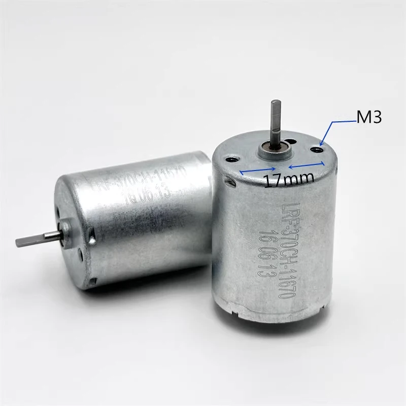 RF-370CH-11670 Mini 370 Motor DC 6V 9V 12V 18V 24V 6000RPM Low Current Precious Metal Brush Micro 24mm Electric Motor D Shaft