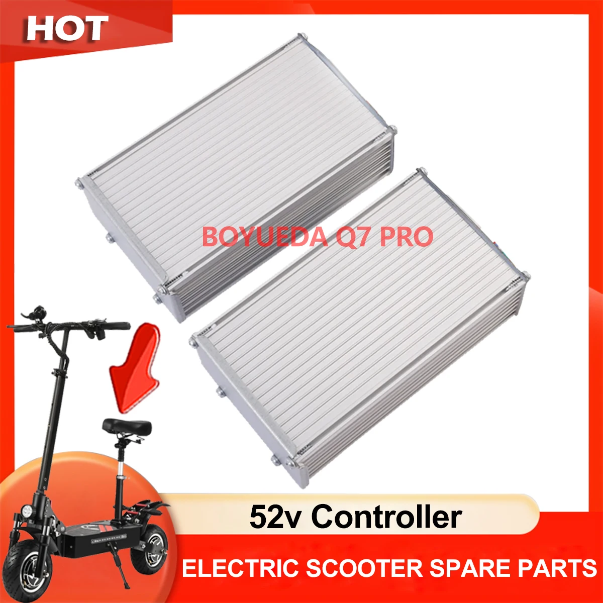 BOYUEDA 52V Brushless Motor & Controller 5-Pin: Q7 PRO Elektrikli Bisikletler İçin İdeal Ekipman