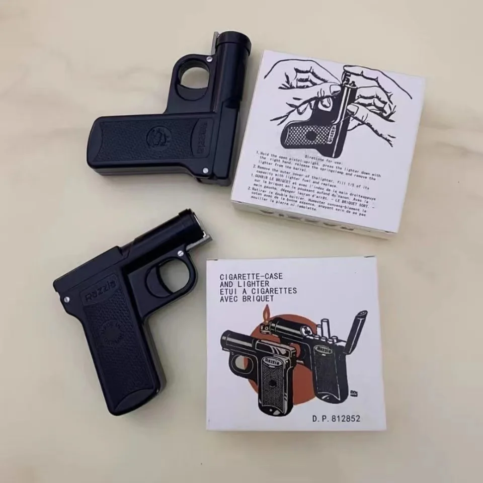 Pistol-shaped Cigarette Case Dual-use Kerosen e Lighter Hand-replicated Creative Personality Lighter Fun Gadgets Men's Gift - AliExpress 15 Pistol-shaped Cigarette Case Dual-use Kerosen e Lighter Hand-replicated Creative Personality Lighter Fun Gadgets Men's Gift - AliExpress 15
