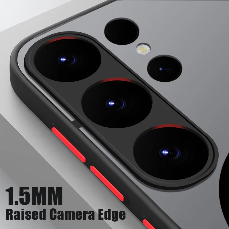 Magnetic Hard Case For Samsung Galaxy S24 Ultra S23 Ultra S22 S25 Edge Plus S21 S20 FE For Magsafe Wireless Charge Matte Cover
