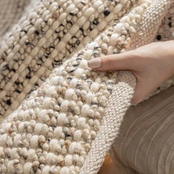 Hand Woven Wool Carpet Living Room Modern Simple Parlor Sofa Coffee Table Area Rug No Glue Safe Bedroom Rug Decor Bedside Floor