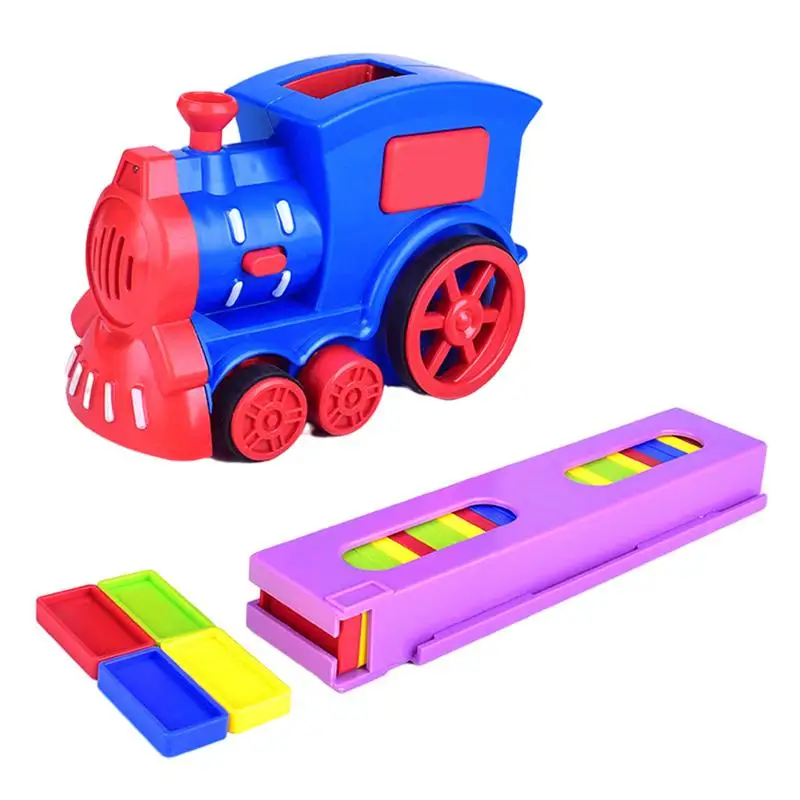 

Domino Train Toy Set Toddler Toys Train Domino Stacker Electric Domino Machine Train Toy Set Educational Building And Stacking