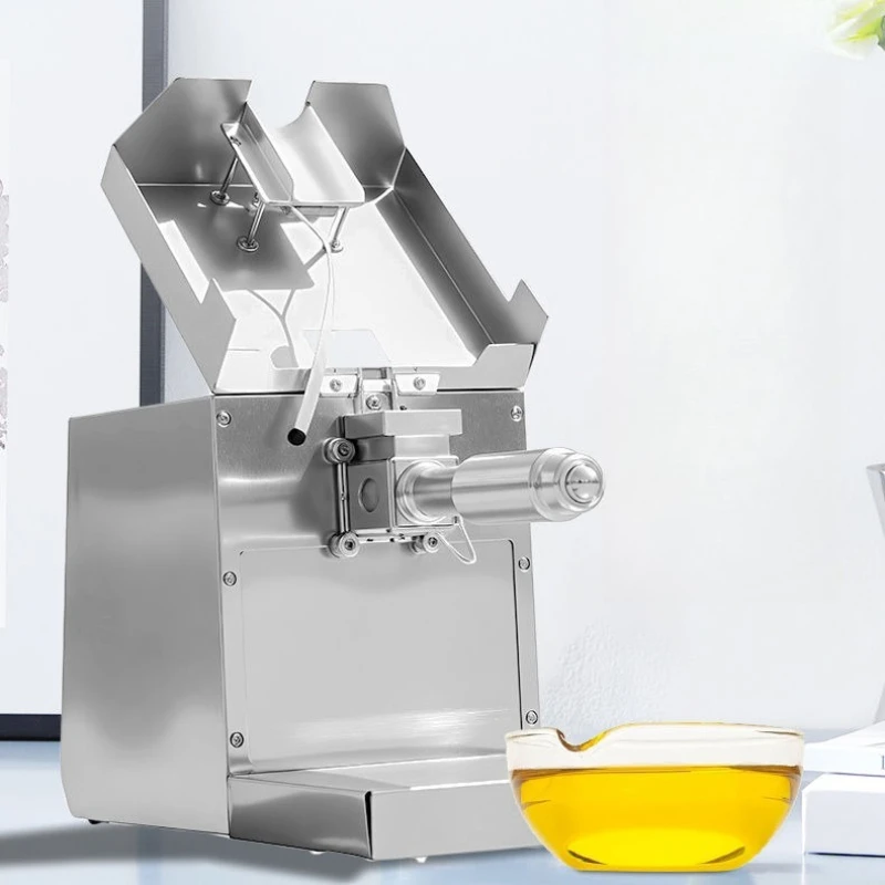 

Intelligent small 304 stainless steel multi-functional oil press household hot and cold automatic double-pressed peanut rapeseed