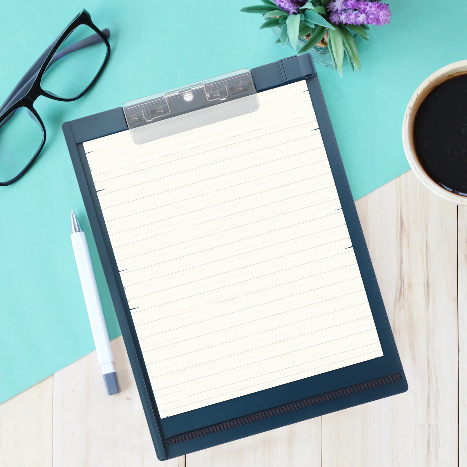 

A4 File Folder Clipboard Writing Board for Students Office Use Portable Document ganizer Storage Notebook PP Flexible