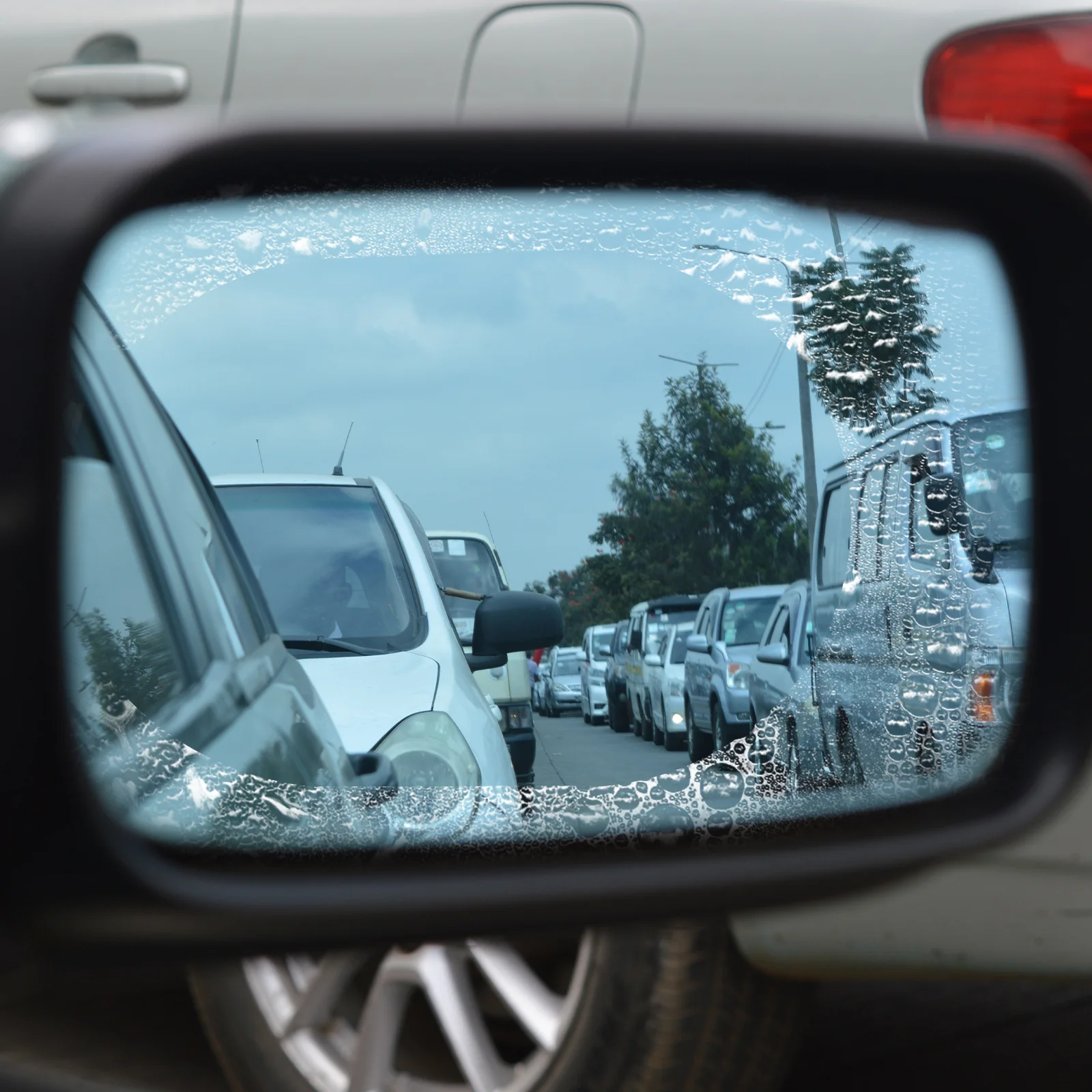 

2Pcs Car Rearview Mirror Film Anti Fog Rainproof Protective Sticker Auto Side Mirror Clear View Rearview Protector Film