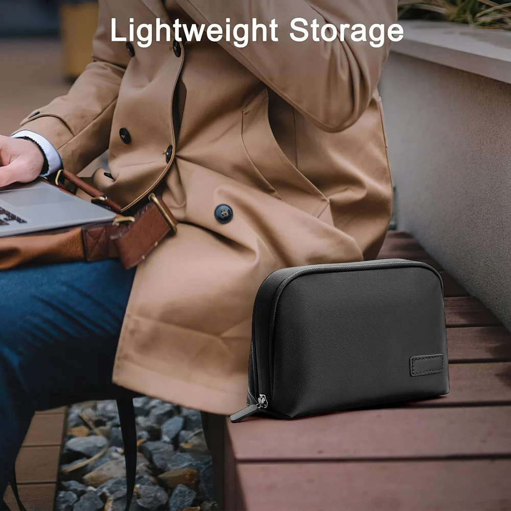 Cable Storage Bag Waterproof Digital Electronic Organizer Portable USB Data Line Charger Plug Storage Bag Travel Makeup Bag