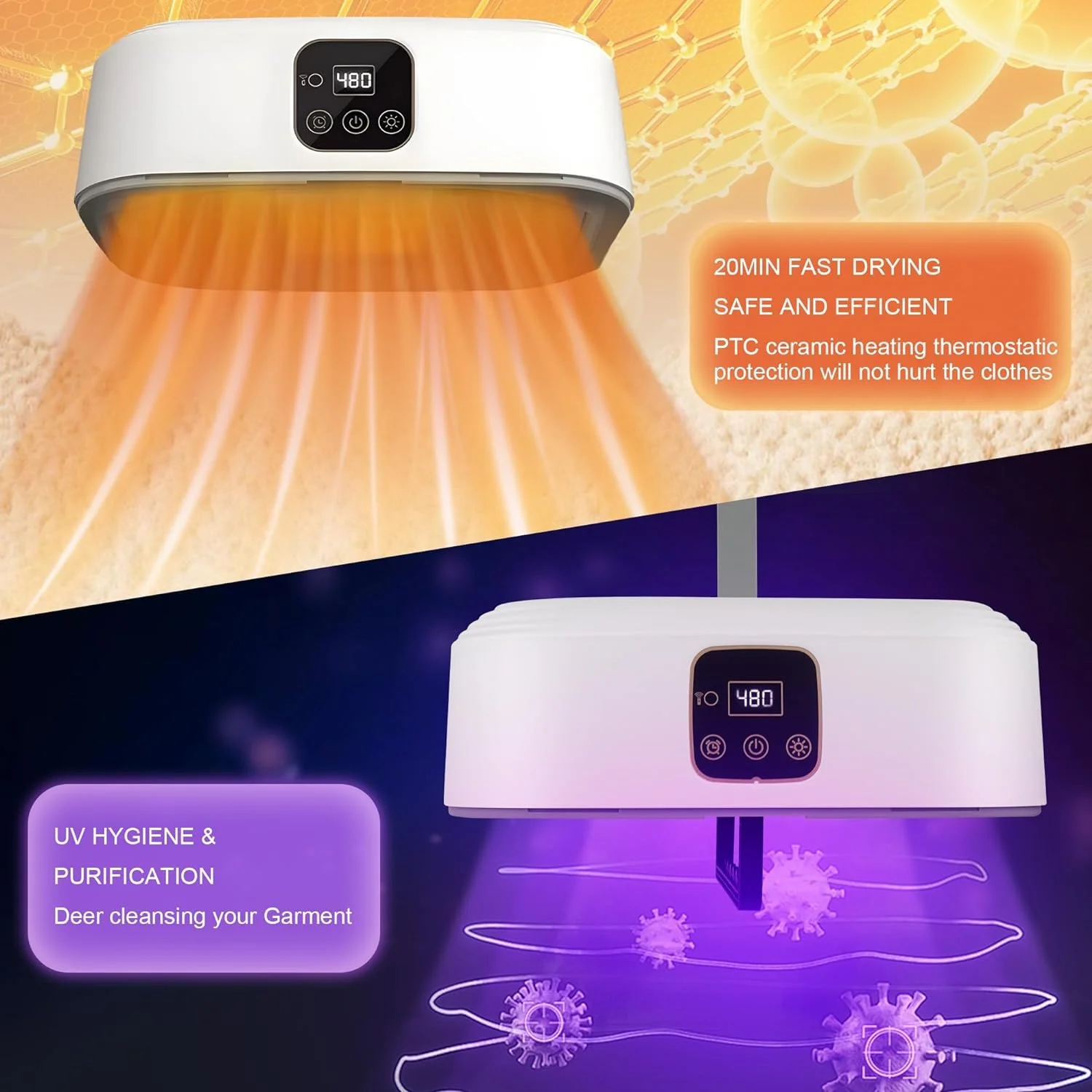 Портативная сушилка для одежды - Модернизированная циклическая сушилка - Портативные сушилки для квартир, караванов, путешествий, дома - маленькие, сушилка для света Cl